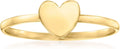 Gold-Tone Heart Ring