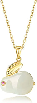 Gold-Tone Jade Necklace