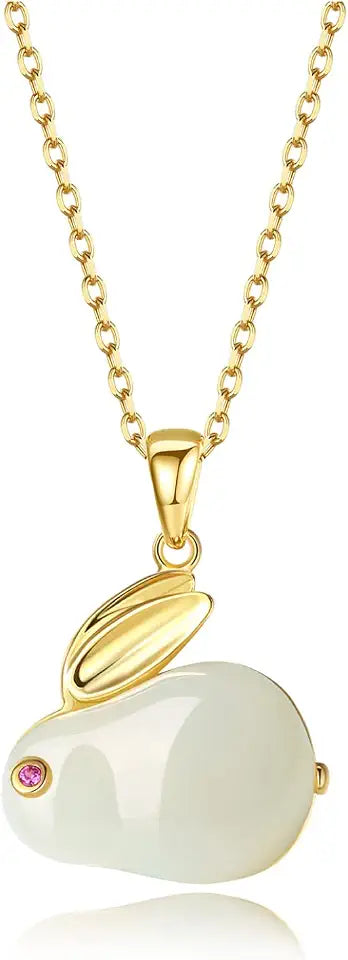 Gold-Tone Jade Necklace