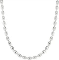 Sterling Silver Oval Necklace