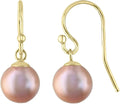 Gold-Tone Round Freshwater Pearl Drop Earrings