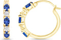 Sapphire Hoop Earrings