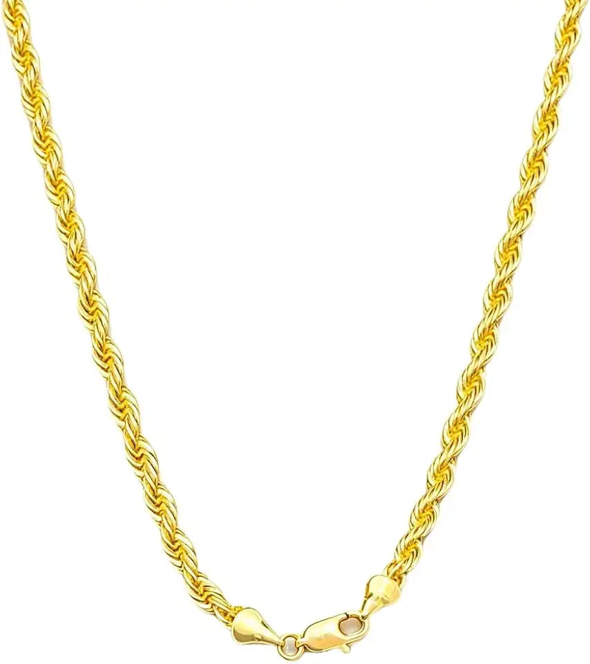 Gold-Tone Rope Necklace, 3.2mm