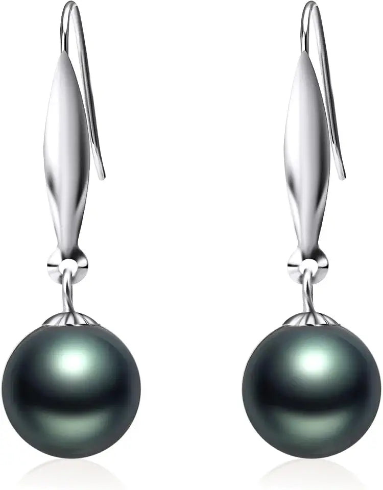 Gold-Tone Freshwater Pearl Drop Earrings, 8 mm