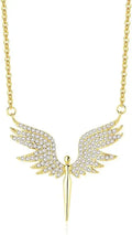 Gold-Tone Moissanite Necklace