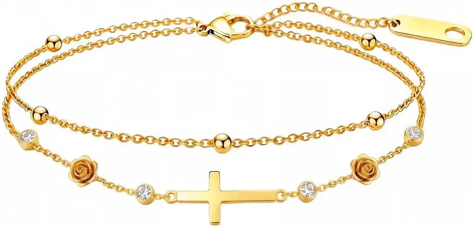Gold-Tone Heart Infinity Bracelet