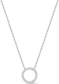 Sterling Silver Lab-Grown Diamond Necklace