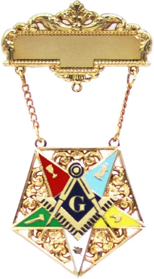 24K Gold-Plated Star Brooch