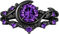 Sterling Silver Amethyst Engagement Ring