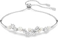 Rhodium-Plated Crystal Jewelry Piece