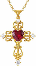 Moissanite Cross Necklace