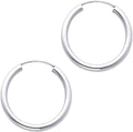 Gold-Tone Hoop Earrings, 2mm