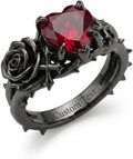 Sterling Silver Birthstone Heart Ring