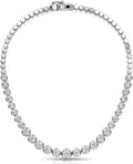 Sterling Silver Tennis Necklace