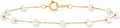 Gold-Tone Pearl Bracelet, 3.5mm