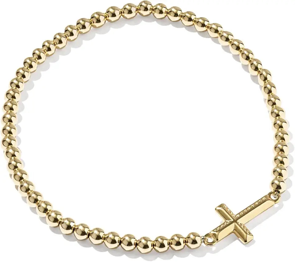 14K Gold-Filled Cross Bracelet