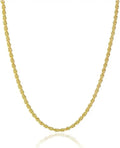 Gold-Tone Rope Layered Necklace, 1.5mm