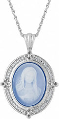Rhodium-Plated Butterfly Necklace