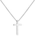Titanium Oval Cross Necklace