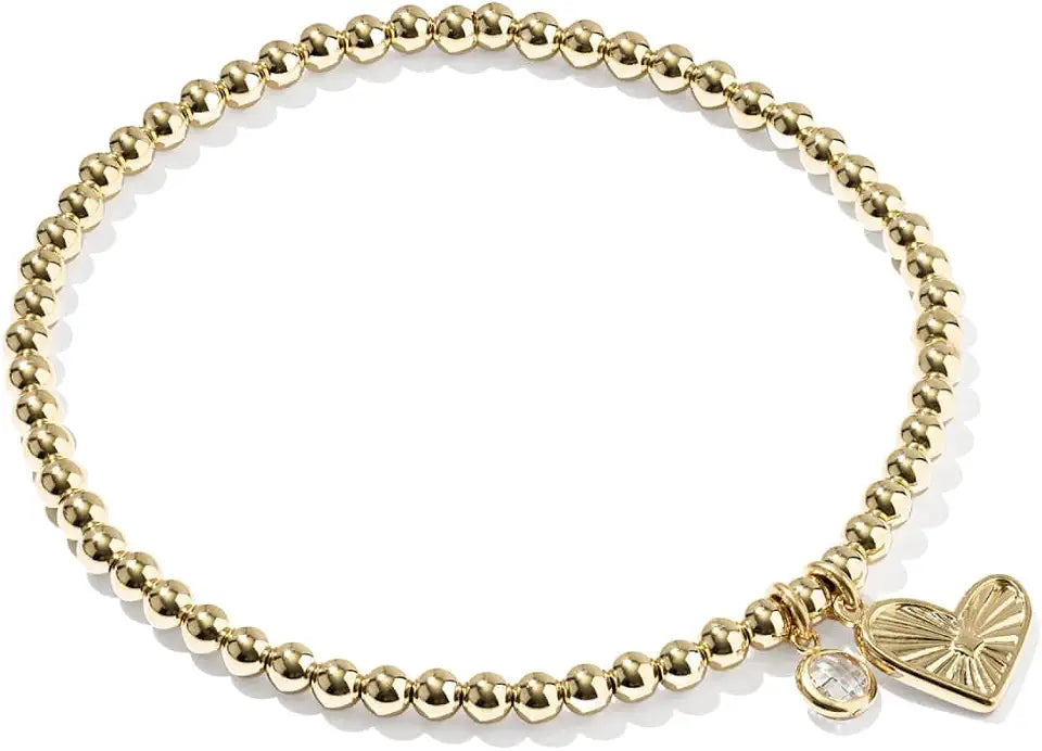 14K Gold-Filled Heart Bracelet
