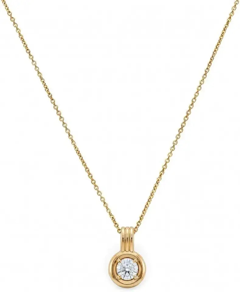 Round Moissanite Necklace