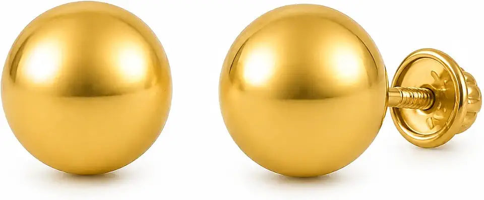 Gold-Tone Stud Earrings