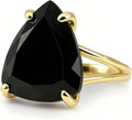 Gold-Tone Onyx Ring