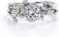 Round Moissanite Engagement Ring