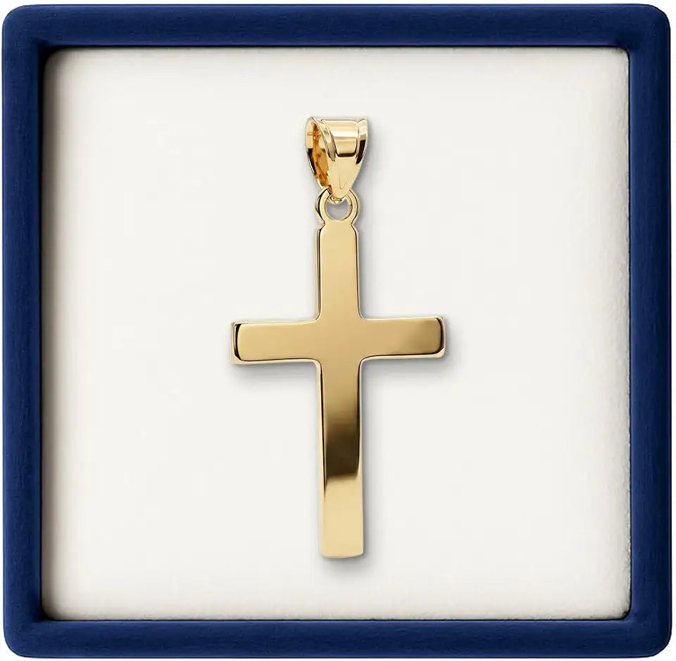 Gold-Tone Cross Necklace