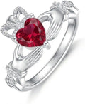 Gold-Tone Heart Engagement Ring, 6MM
