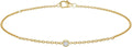 Gold-Tone Lab-Grown Diamond Bracelet, 9.5 inch