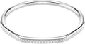 Rhodium-Plated Round Bracelet