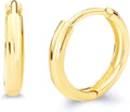Gold-Tone Huggie Earrings, 2mm