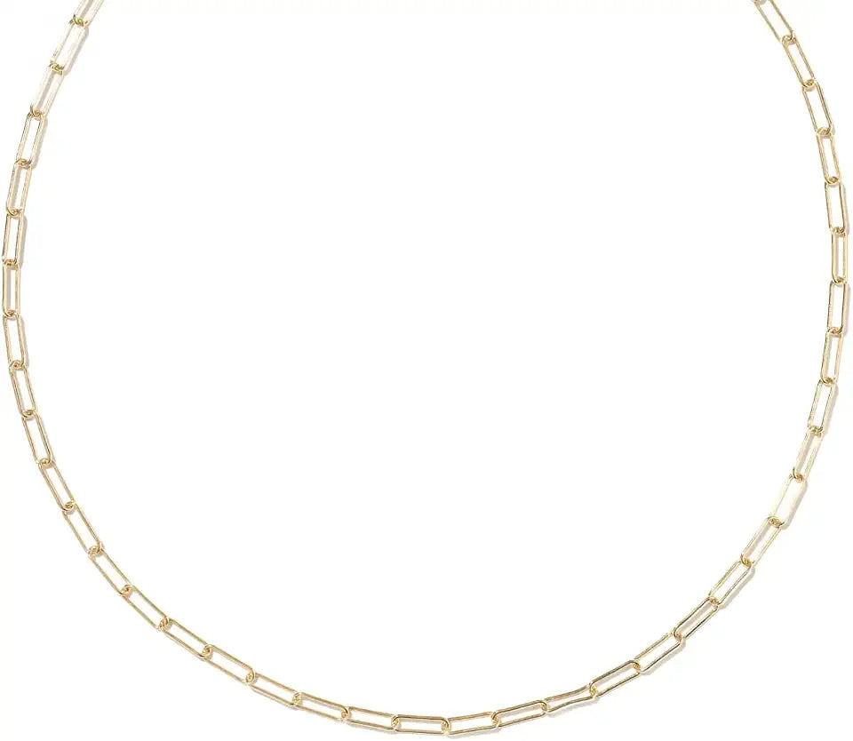 14K Gold-Filled Paperclip Necklace