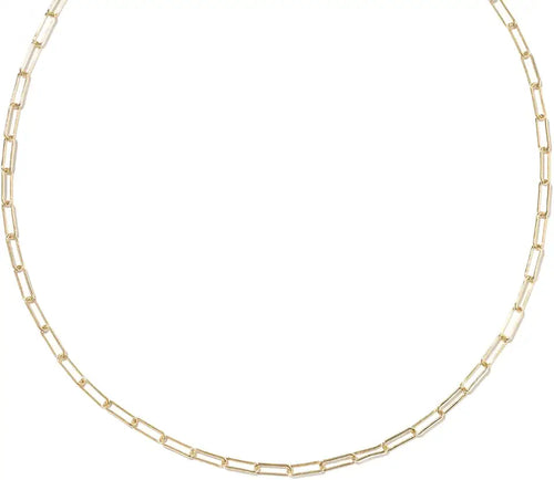 14K Gold-Filled Paperclip Necklace