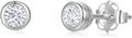 Gold-Tone Lab-Grown Diamond Stud Earrings