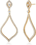 Sterling Silver Moissanite Drop Earrings