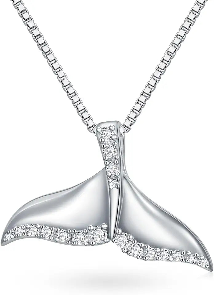 18K White Gold-Plated Sterling Silver Necklace