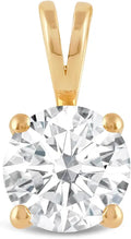 Gold-Tone Cubic Zirconia Solitaire Necklace