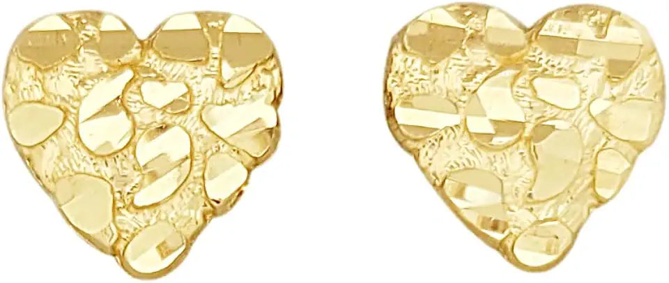 Gold-Tone Heart Earrings