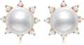 Sterling Silver Lab-Grown Diamond Stud Earrings