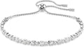 Gold-Tone Round Crystal Tennis Bracelet