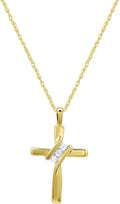 Gold-Tone Cross Pendant