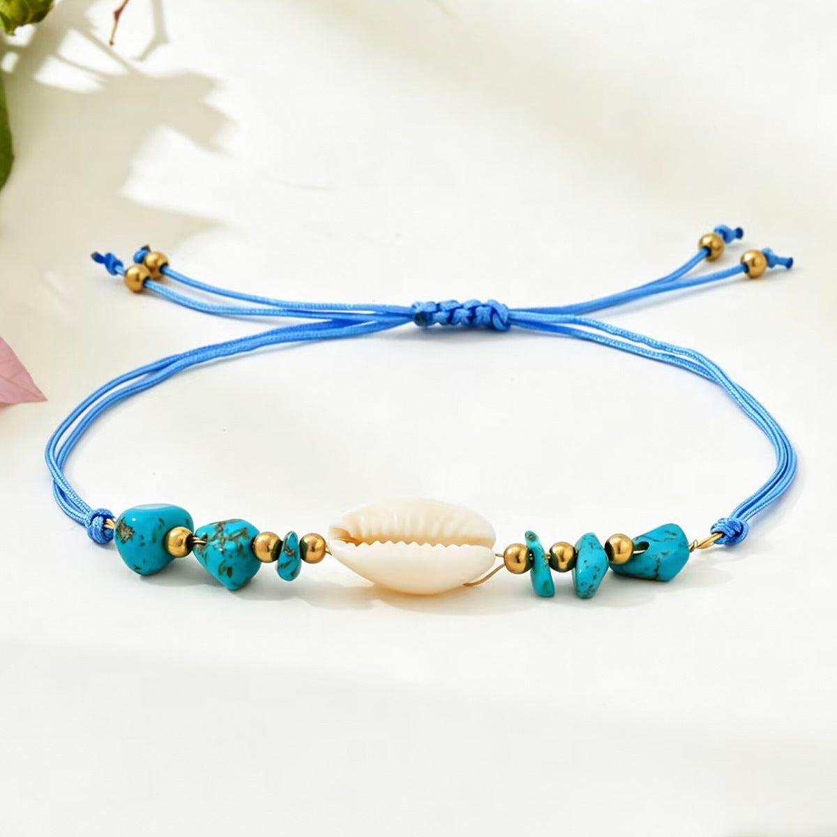 Hand-Woven Shell and Natural Stone Bracelet, Five Styles — Summer Beach Bracelet for Women