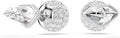 Rhodium-Plated Stud Earrings