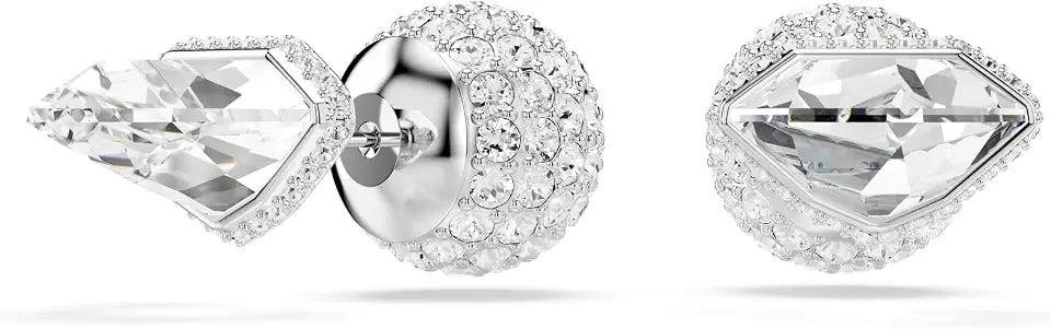 Rhodium-Plated Stud Earrings
