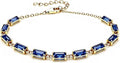 Gold-Tone Birthstone Tennis Bracelet