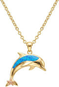 Gold-Tone Opal Necklace