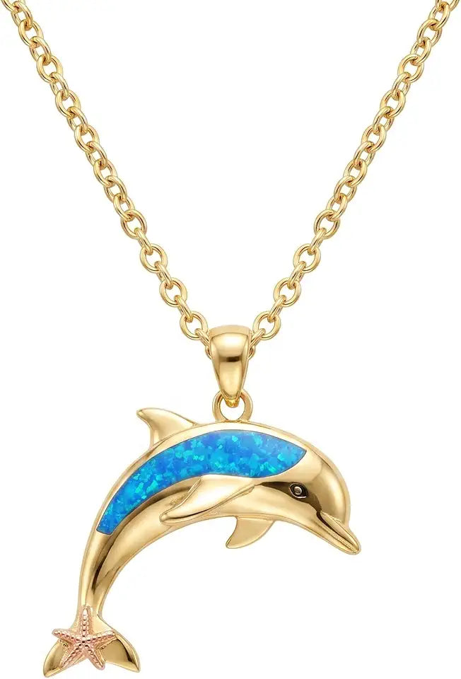 Gold-Tone Opal Necklace