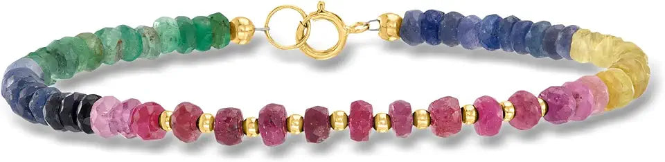Gold-Tone Ruby Bracelet